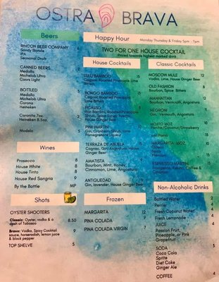 Menu photo 1 Ostra Brava Aguadilla Pueblo, PR
