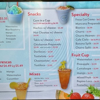 Snow Heaven - Menu - Ice Cream & Frozen Yogurt Near Me - San Antonio, Texas