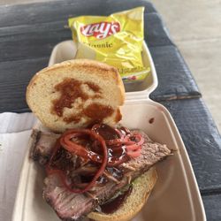 The Pit - No comment Brisket sandwich $14.06 with tax.