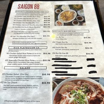 Saigon 88 - Menu - Vietnamese Near Me - Sacramento, California Saigon 88 - Menu - Vietnamese Near Me - Sacramento, California