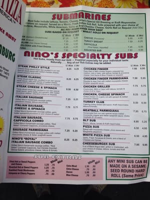 Menu photo 3 Nino's Pizzeria Hamburg, NY Menu photo 3 Nino's Pizzeria Hamburg, NY