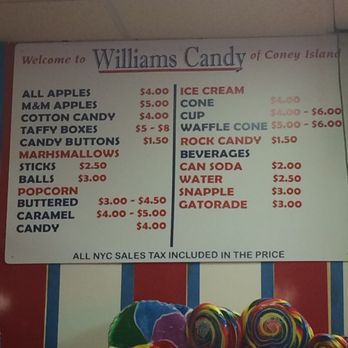 William's Candy Shop - Prices on Menu - Candy Stores Near Me - Brooklyn, New York