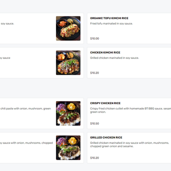 Blossom Tree - Online menu 4 of 6. Rice dishes. - Korean Near Me - Atlanta, Georgia
