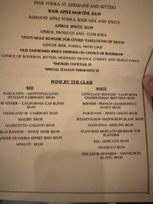 Menu photo 1 La Cava Restaurant Salisbury, NC Menu photo 1 La Cava Restaurant Salisbury, NC