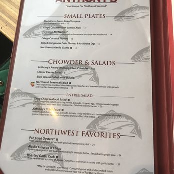 Anthony's - Homeport - Menu - Seafood Near Me - Edmonds, Washington Anthony's - Homeport - Menu - Seafood Near Me - Edmonds, Washington