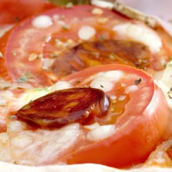 Pizza de salame picante