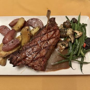 Hugo's Cellar - 16oz New York Strip - American Near Me - Las Vegas, Nevada Hugo's Cellar - 16oz New York Strip - American Near Me - Las Vegas, Nevada
