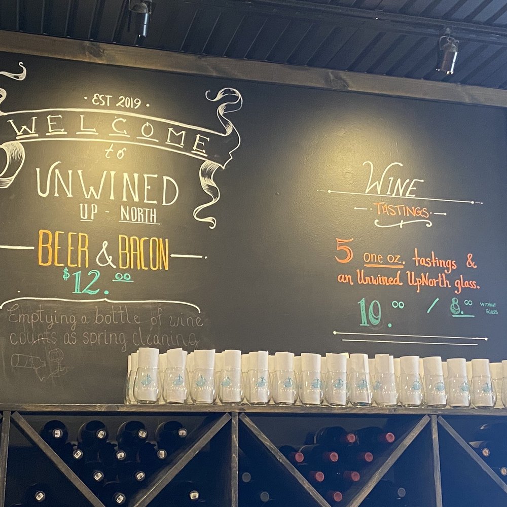 Unwined Up North - Above the bar - Wine Bars Near Me - Grand Rapids, Minnesota Unwined Up North - Above the bar - Wine Bars Near Me - Grand Rapids, Minnesota