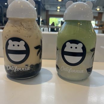 Mini Monster Cafe - Matcha Coconut Cloud and a Jasmine! service was fast and great! - Bubble Tea Near Me - Anaheim, California