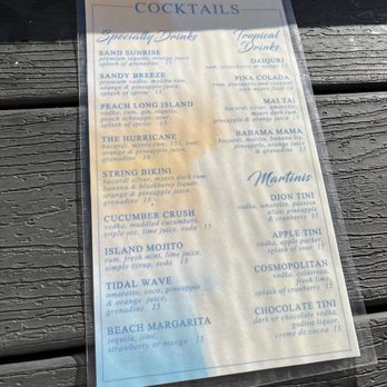 Sand On the Beach - Nice cocktails - American Near Me - Melbourne Beach, Florida Sand On the Beach - Nice cocktails - American Near Me - Melbourne Beach, Florida