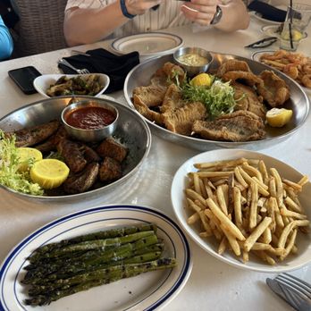Zeke's Landing and Marina - Our fresh fish cooked up along with some great sides. - Boat Charters Near Me - Orange Beach, Alabama Zeke's Landing and Marina - Our fresh fish cooked up along with some great sides. - Boat Charters Near Me - Orange Beach, Alabama