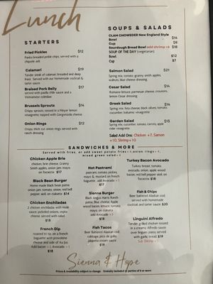 Menu photo 7 Sienna & Hope bistro Paso Robles, CA Menu photo 7 Sienna & Hope bistro Paso Robles, CA