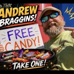 AF Braggins Weddings and Events - Here is Andrew trying to give free candy to little kids