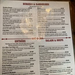 Lunch and dinner menu