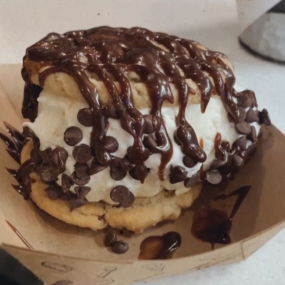 The Baked Bear - Chocolate Chip Cookie w/ Old Fashion Vanilla Ice Cream + Hot Fudge - Ice Cream & Frozen Yogurt Near Me - Austin, Texas The Baked Bear - Chocolate Chip Cookie w/ Old Fashion Vanilla Ice Cream + Hot Fudge - Ice Cream & Frozen Yogurt Near Me - Austin, Texas
