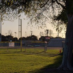 Cherry Park - Opening in the fence of the softball field by the foul pole