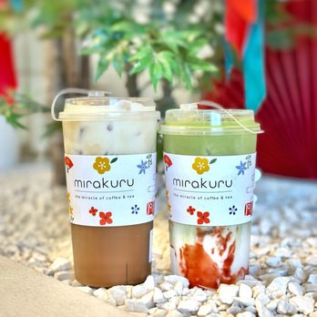 Mirakuru - Banana Coffee & Strawberry Matcha - Coffee & Tea Near Me - Garden Grove, California Mirakuru - Banana Coffee & Strawberry Matcha - Coffee & Tea Near Me - Garden Grove, California