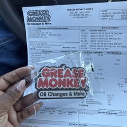 Grease Monkey - Complimentary air fresher