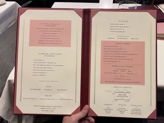 Menu photo 1 The Grill New York, NY Menu photo 1 The Grill New York, NY