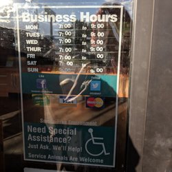 Subway Restaurants - Despite the fact that it's 7:30 on a Sunday, you are closed.