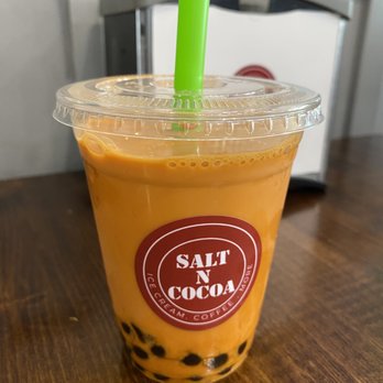 Salt N Cocoa - Thai tea boba - Ice Cream & Frozen Yogurt Near Me - Durham, North Carolina