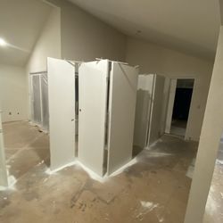 West Coast Painting - Doors being painted.