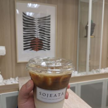 Sojeata Organic - Cafe Sojeata Au Lait = good, like a combo of Vietnamese coffee and an iced latte - Coffee & Tea Near Me - Santa Ana, California