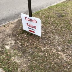 Capital Seafood Market - They put this sign out in the parking lot to let you know.