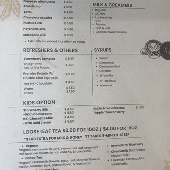 Mi Raiz Cafe - Menu - Coffee & Tea Near Me - Harlingen, Texas