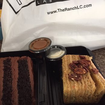 The Ranch - Desserts to go: old Old Fashioned Chipotle Chocolate Layer Cake.. too bad unable to pack the scoop of vanilla Carrot cake with brown icing - Steakhouses Near Me - Irving, Texas The Ranch - Desserts to go: old Old Fashioned Chipotle Chocolate Layer Cake.. too bad unable to pack the scoop of vanilla Carrot cake with brown icing - Steakhouses Near Me - Irving, Texas