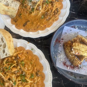 Whisper - Kimchi carbonara pasta & corn ribs - Breakfast & Brunch Near Me - San Mateo, California Whisper - Kimchi carbonara pasta & corn ribs - Breakfast & Brunch Near Me - San Mateo, California