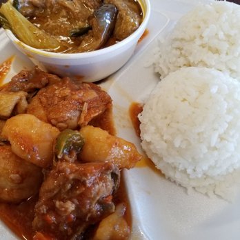 Nanay's - Chicken Afritada, Kare Kare with 2 scoops of rice. So delicious! - Filipino Near Me - Chandler, Arizona Nanay's - Chicken Afritada, Kare Kare with 2 scoops of rice. So delicious! - Filipino Near Me - Chandler, Arizona