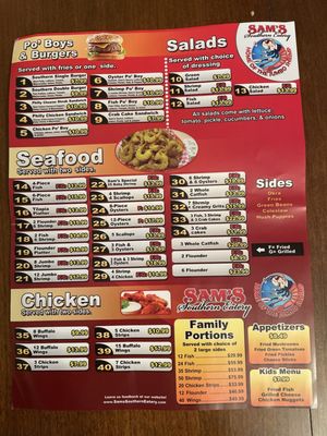 Menu photo 1 Sam's Southern Eatery Conway, SC