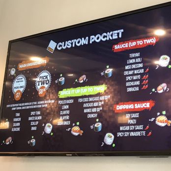 Pocket Sushi - Menu - Sushi Bars Near Me - Pleasanton, California