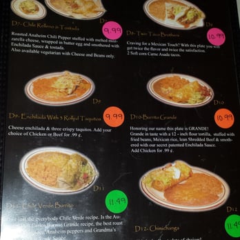 Burrito Grande - menu - Mexican Near Me - Roy, Utah Burrito Grande - menu - Mexican Near Me - Roy, Utah