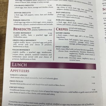 The Perfect Time Cafe - Lunch menu - Cafes Near Me - Parker, Colorado