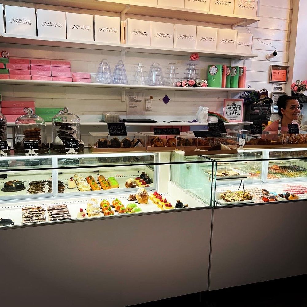 Delice Macarons - The counter boasting fabulous works of culinary art! - Macarons Near Me - New York, New York Delice Macarons - The counter boasting fabulous works of culinary art! - Macarons Near Me - New York, New York
