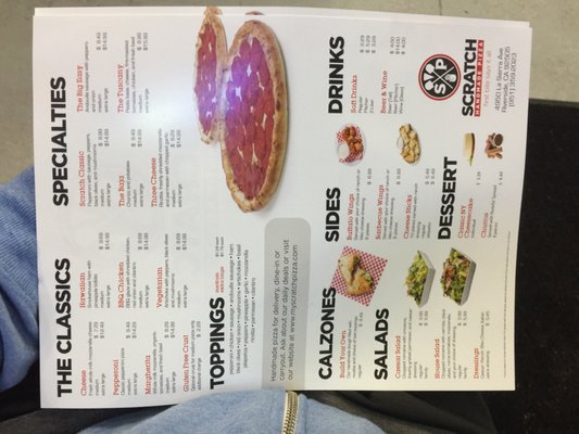 Menu photo 5 Scratch Pizza Riverside, CA