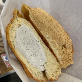 Crispy & Fluffed - Bolo bao with black sesame ice cream - Desserts Near Me - El Monte, California Crispy & Fluffed - Bolo bao with black sesame ice cream - Desserts Near Me - El Monte, California
