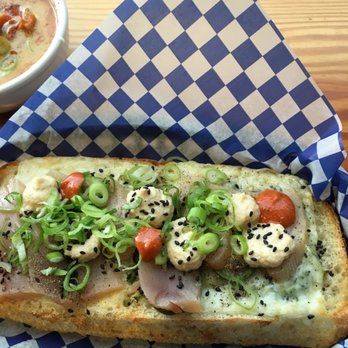 Fishhook - Spicy tuna melt - Seafood Near Me - Victoria, British Columbia Fishhook - Spicy tuna melt - Seafood Near Me - Victoria, British Columbia
