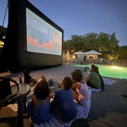 Loews Ventana Canyon Resort - One of the activities for the weekend-- Family dive in movie night by the pool.
