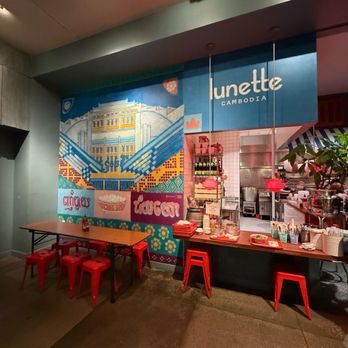 Lunette - Interior wall - Cambodian Near Me - San Francisco, California Lunette - Interior wall - Cambodian Near Me - San Francisco, California
