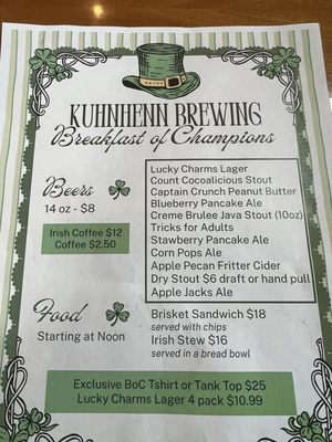 Menu photo 1 Kuhnhenn Brewing Taproom Clinton Township, MI Menu photo 1 Kuhnhenn Brewing Taproom Clinton Township, MI