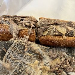 Verona Pizza - Cheesesteak with cooper sharp and fried onions