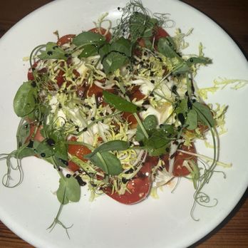 Town Hearth - Burrata and tomato salad. Good but tomato could have been riper. It was not consistent - American Near Me - Dallas, Texas Town Hearth - Burrata and tomato salad. Good but tomato could have been riper. It was not consistent - American Near Me - Dallas, Texas
