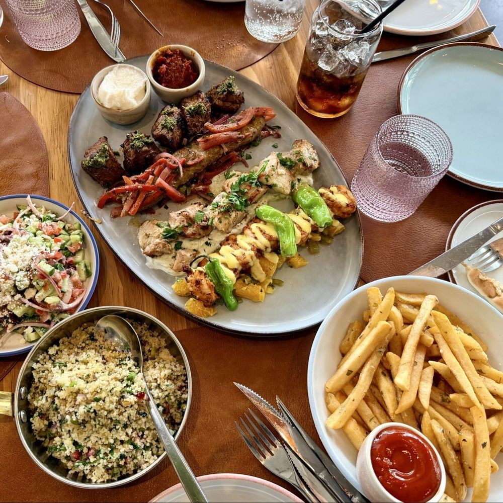 Alora Social - Family Style and a cucumber salad! Fed 4 people with 2 appetizers - Mediterranean Near Me - San Ramon, California Alora Social - Family Style and a cucumber salad! Fed 4 people with 2 appetizers - Mediterranean Near Me - San Ramon, California