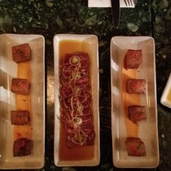 Señor Ceviche - Pork belly and Beef Tirado
