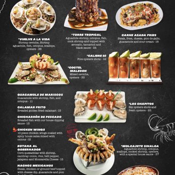 Mariscos Marlin - Dinner Menu - Seafood Near Me - Winston-Salem, North Carolina
