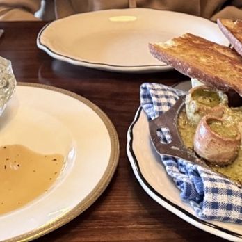 Joe Beef - Double down foie gras is just two very hard piece of break with barely any foie gras. Bread served with escargot is hard and chewy. - Seafood Near Me - Montreal, Quebec