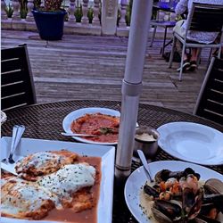 Fabio’s On The Water - Chicken Sorrentino and Frutti Di Mare